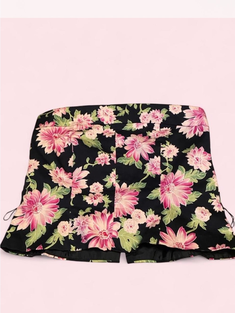 Y2K floral corset top